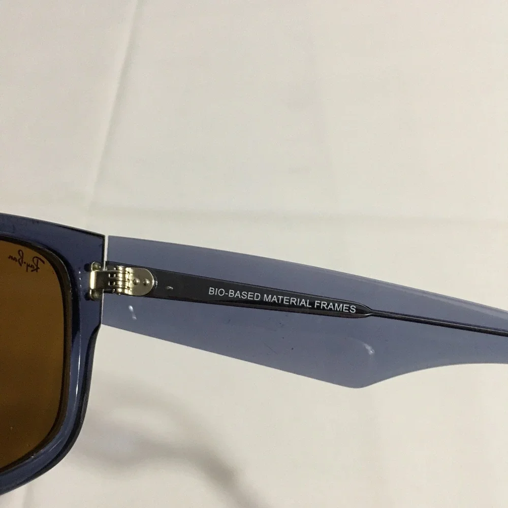 Ray-Ban Mega Wayfarer RB0840S Sunglasses Transparent Blue Frame Brown Lens Parts